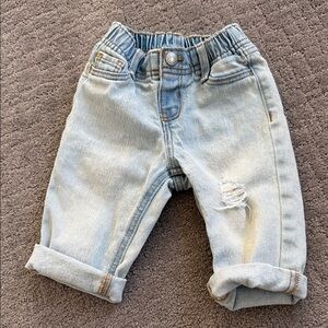 Old Navy Light Wash Kids Jeans with Ripped Accent